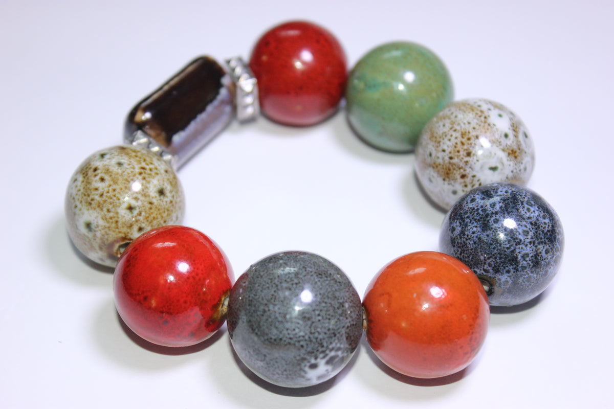 Voltrî Large Gemstone Beaded Bracelet