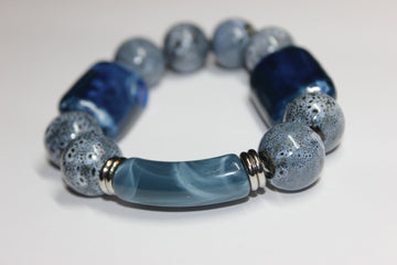 Shades Of Blue & Grey Cociánia Bracelet