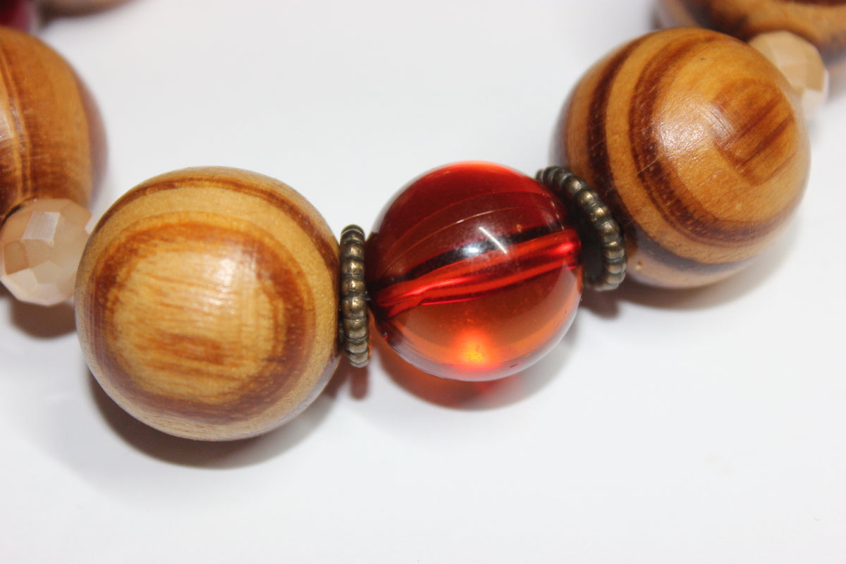 Large Wooden Beaded Bracelet Gitâfe