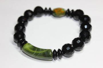 Shades Of Green & Gold Black Ice Bracelet