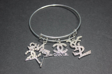 Silver Charm Bangle