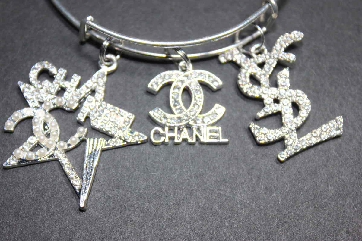 Silver Charm Bangle