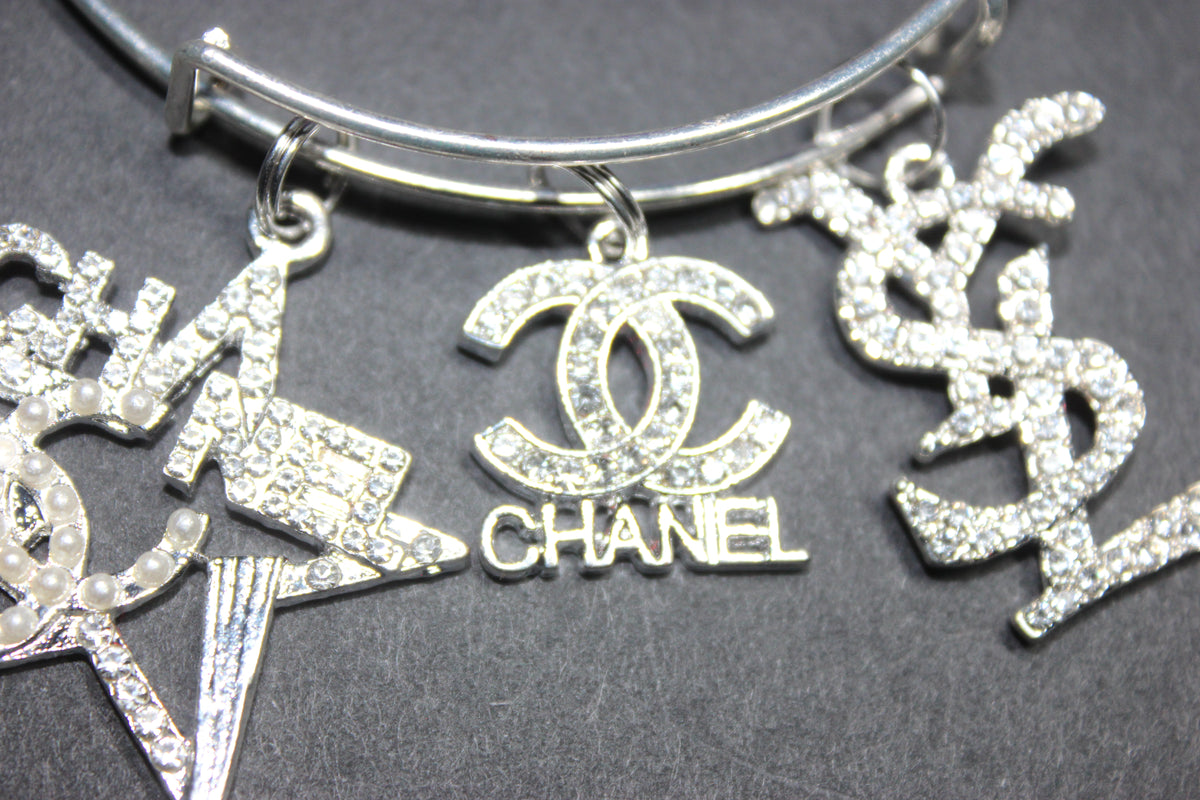 Silver Charm Bangle