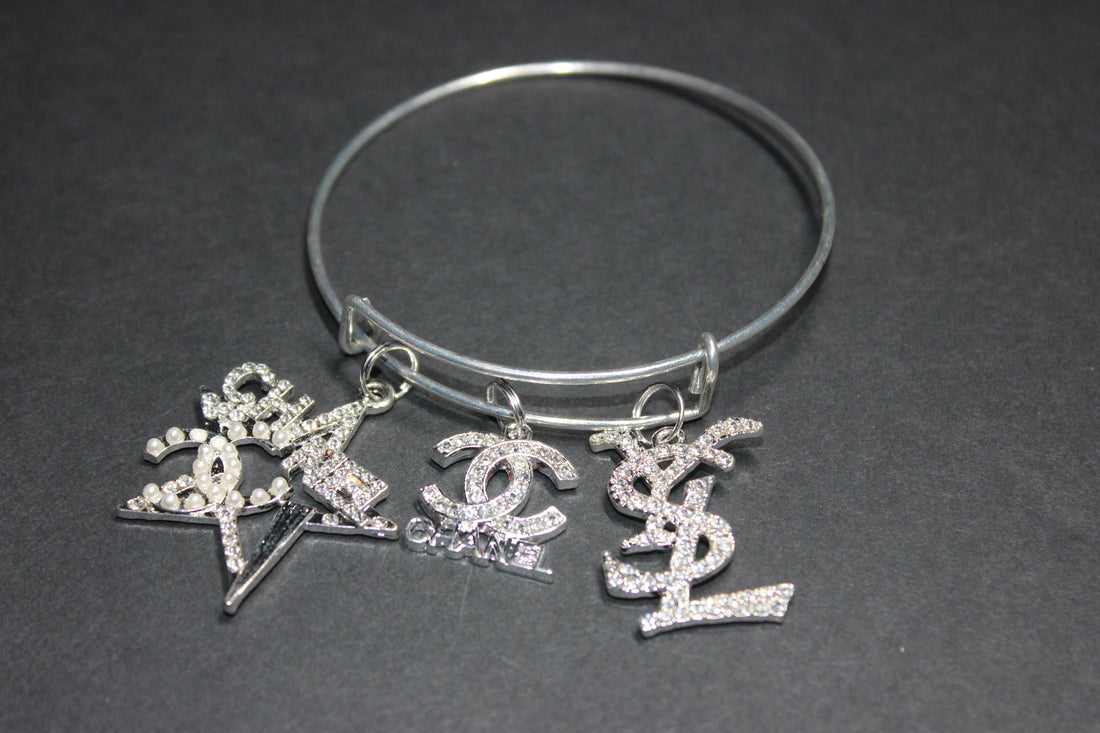 Silver Charm Bangle