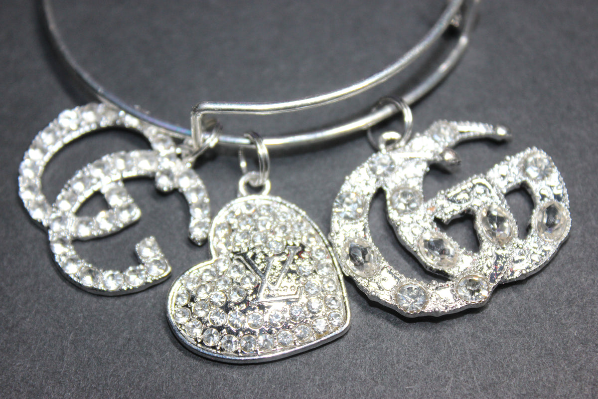 Silver Charm Bangle