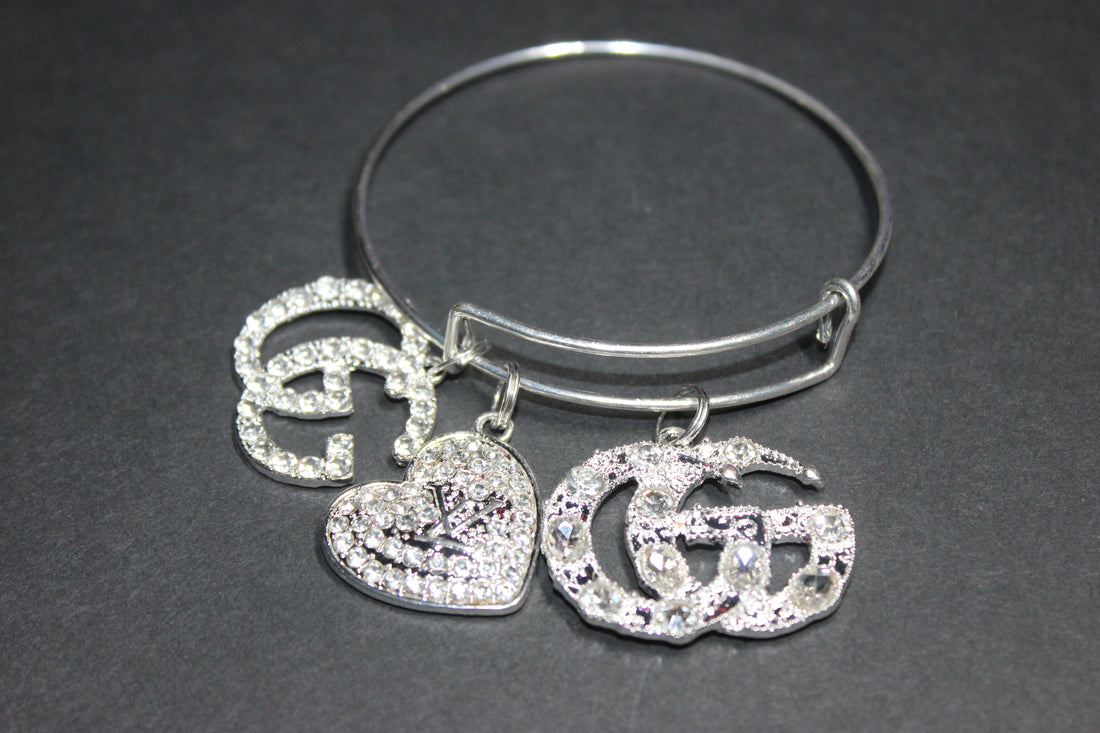 Silver Charm Bangle