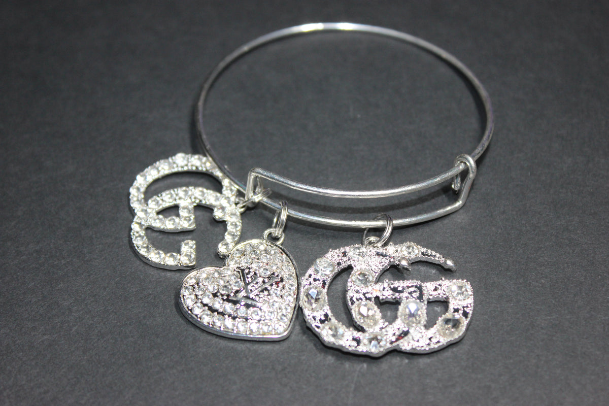 Silver Charm Bangle