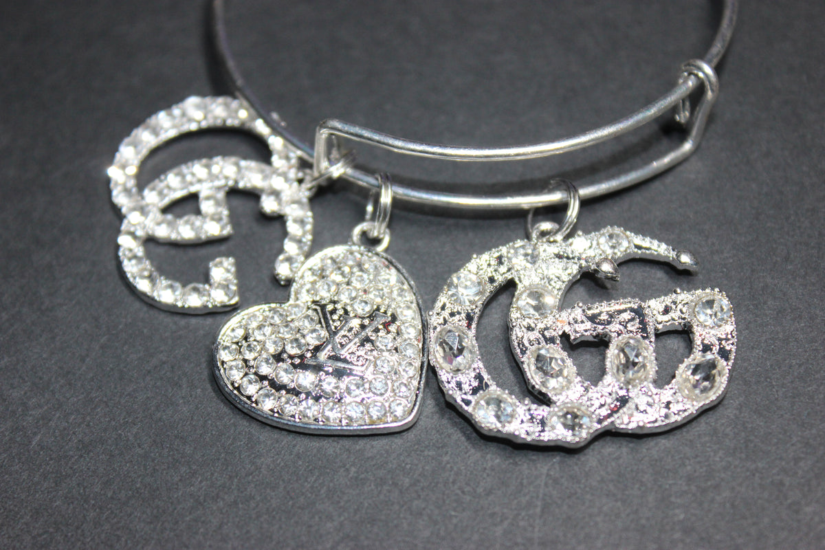 Silver Charm Bangle