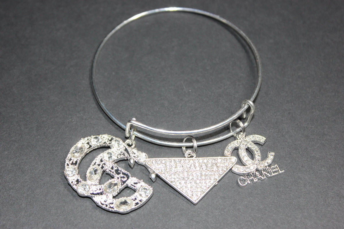 Silver Charm Bangle