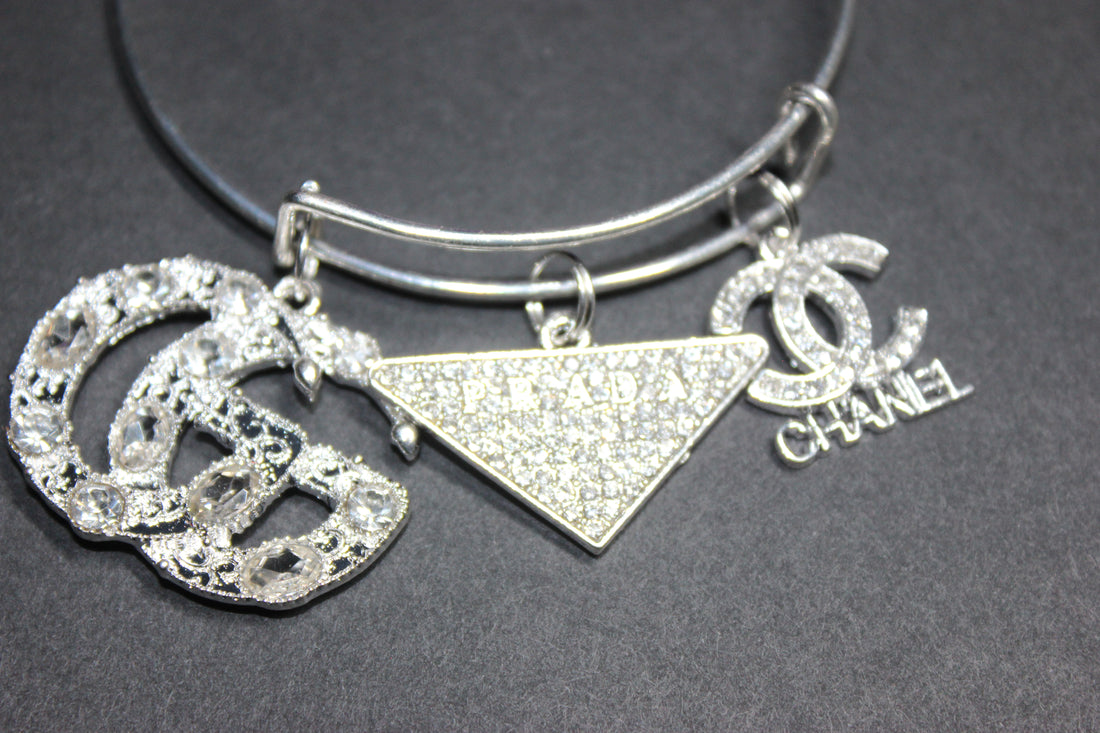 Silver Charm Bangle