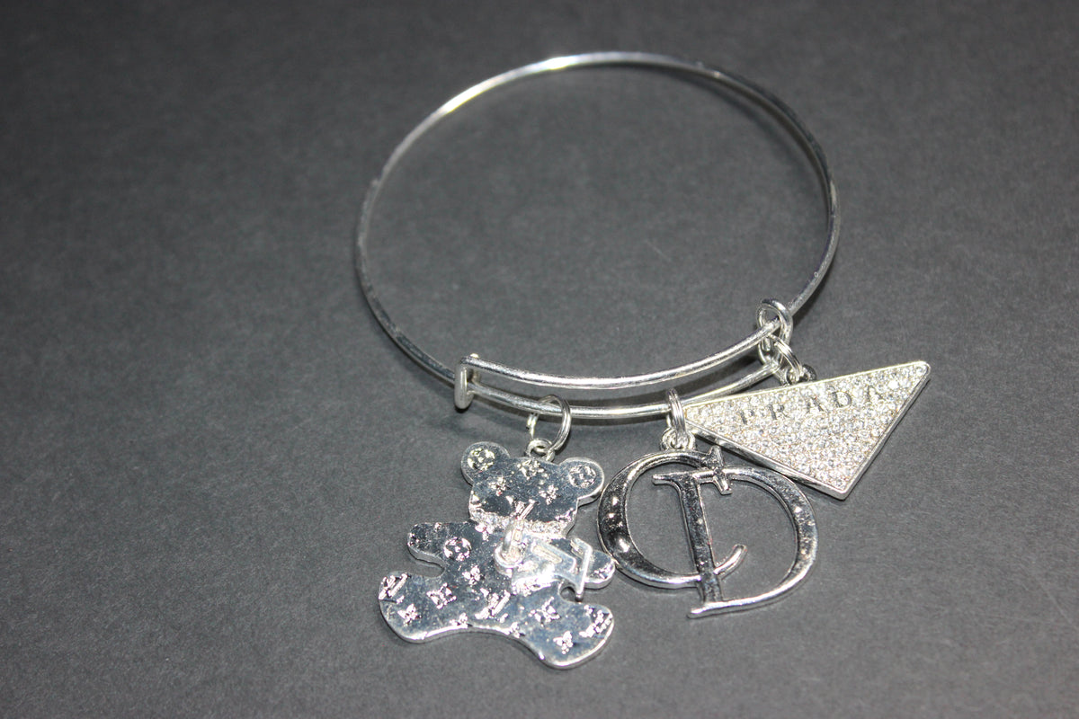 Silver Charm Bangle
