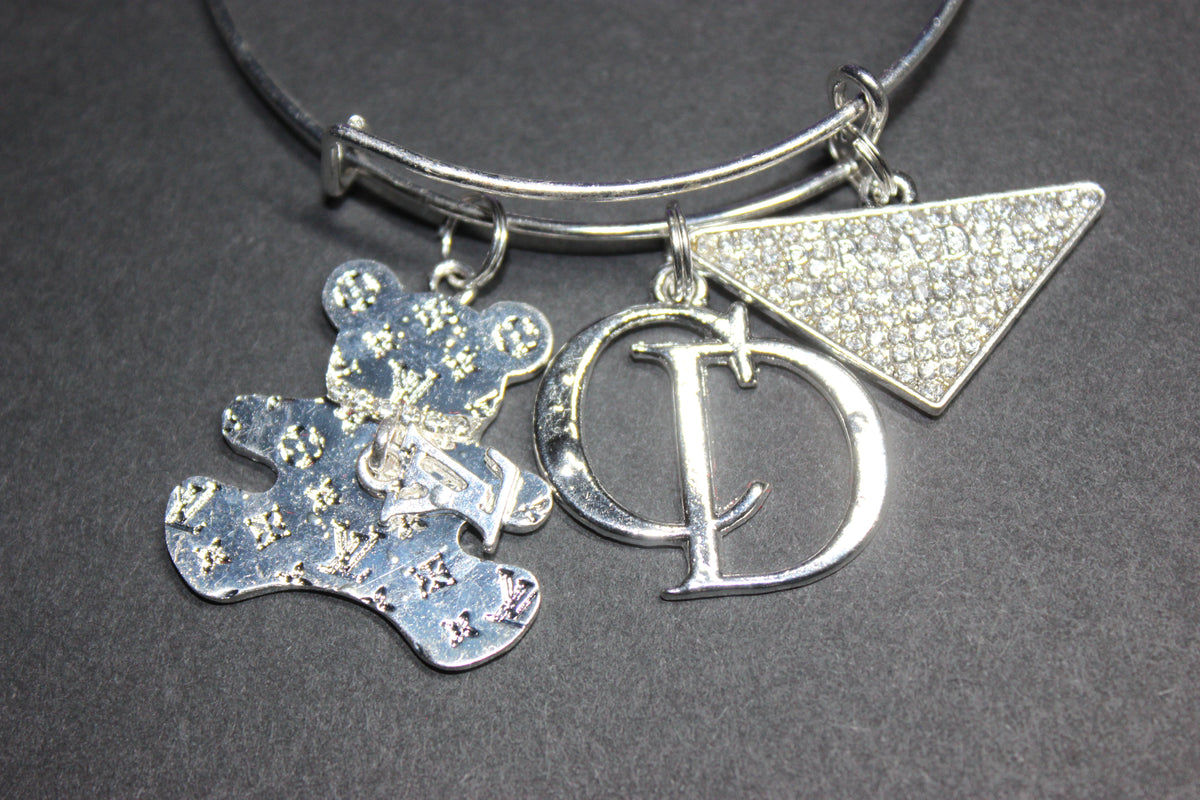 Silver Charm Bangle