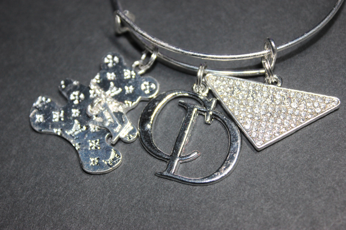 Silver Charm Bangle