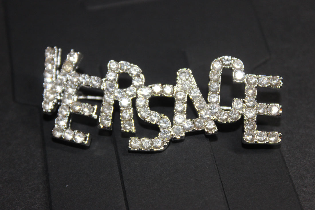 Rhinestone Silver Brooch Pin