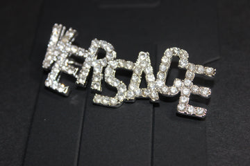 Rhinestone Silver Brooch Pin