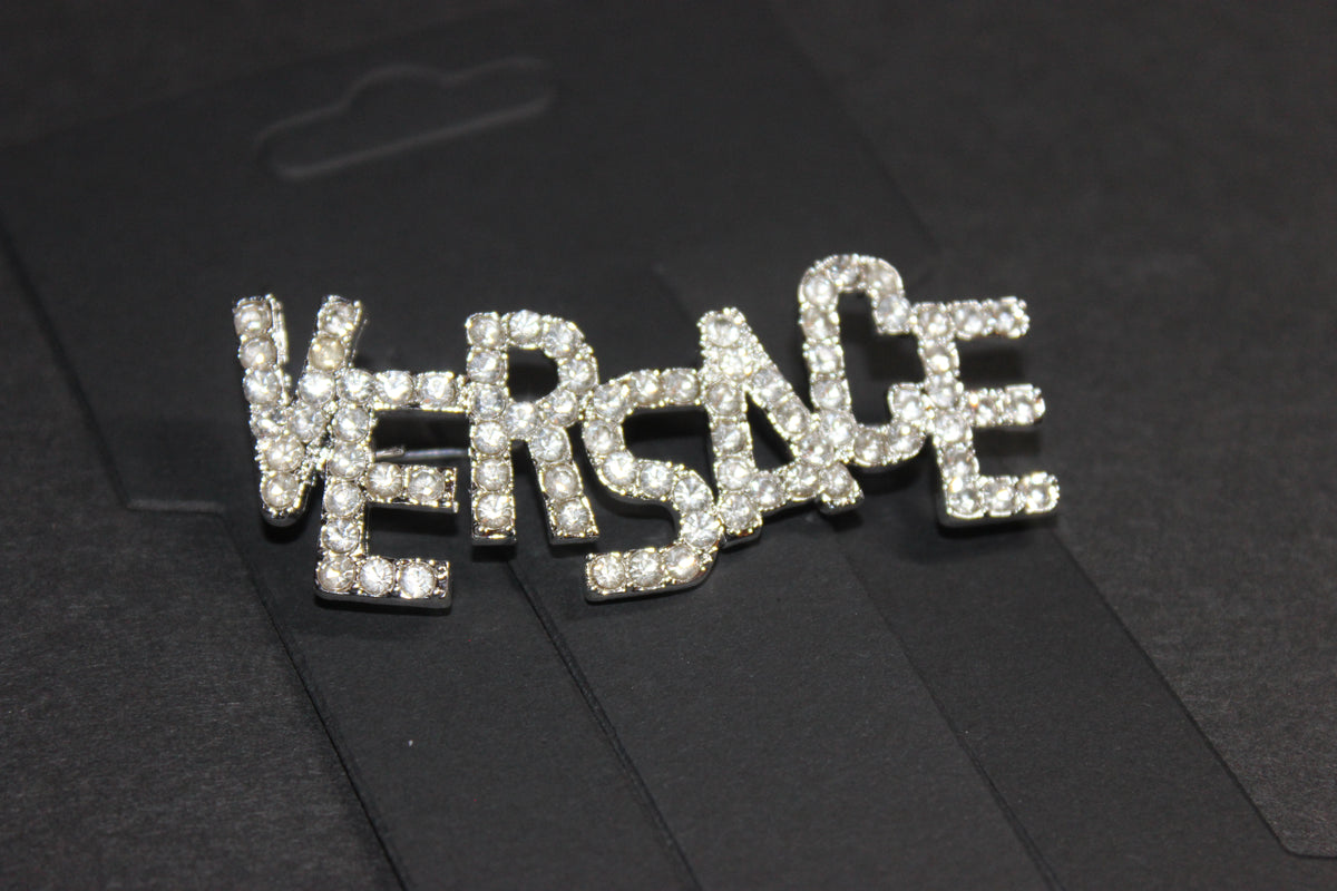 Rhinestone Silver Brooch Pin