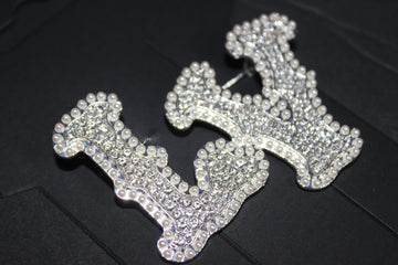 Silver Pearl & Rhinestone Brooch Pin