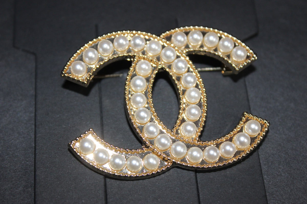 Gold & Pearl Brooch Pin