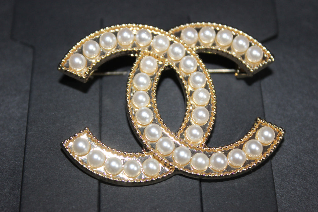 Gold & Pearl Brooch Pin