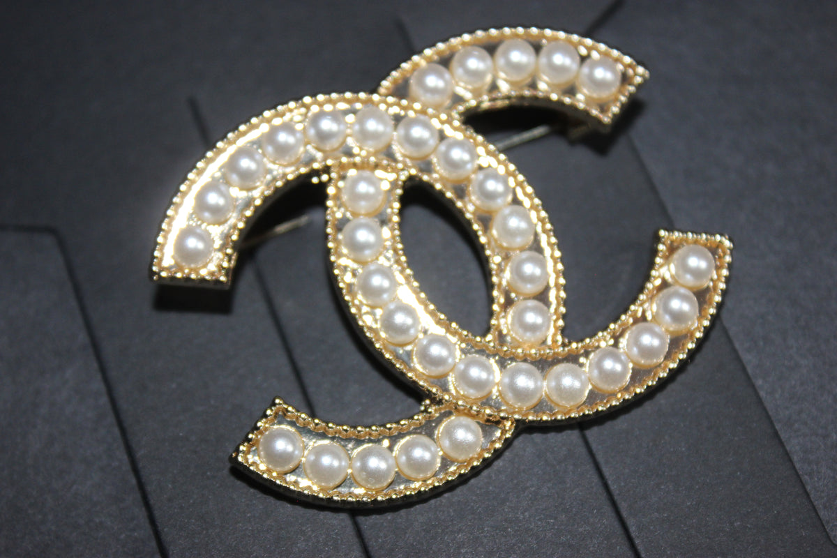 Gold & Pearl Brooch Pin