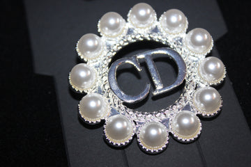 Pearl & Silver Brooch Pin